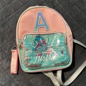 Justice baby backpack